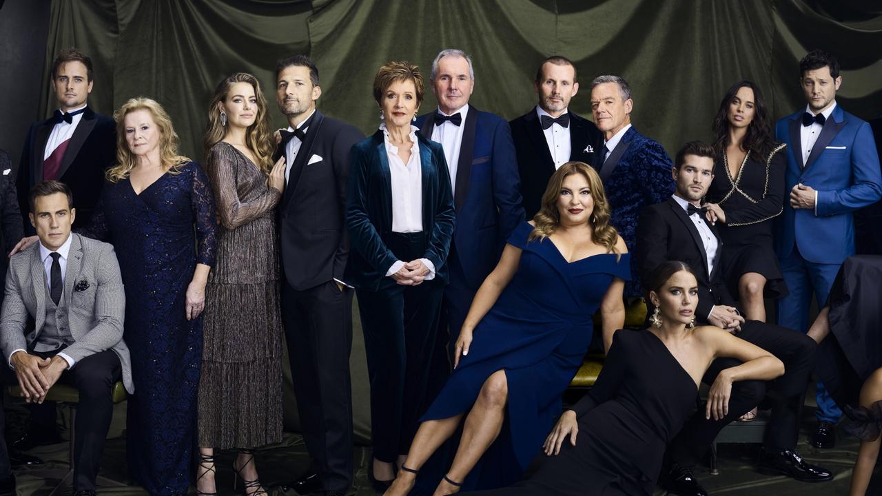 Neighbours cast members on the show’s 35th anniversary.