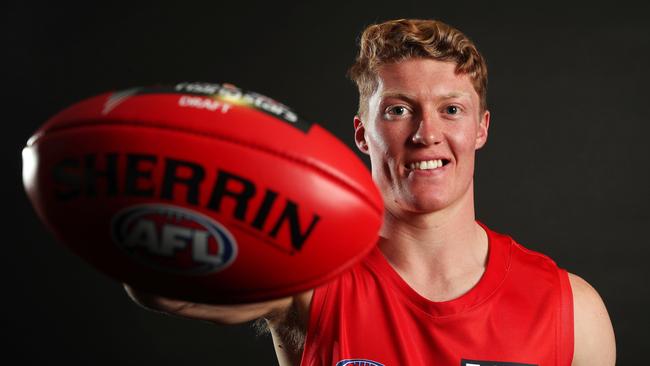 AFL Draft at Marvel Stadium. 27/11/2019. Pick 1 Matt Rowell after being piked by the Gold Coast Suns. Pic: Michael Klein