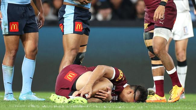 Nanai suffered an ankle injury on debut. (Photo by Mark Kolbe/Getty Images)