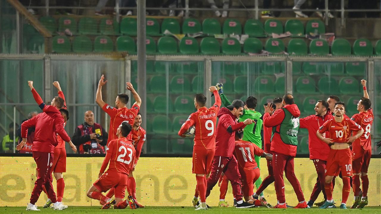 North Macedonia caused one of football’s biggest ever upsets. (Photo by Tullio M. Puglia/Getty Images)