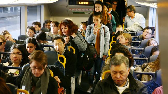 Commuters on the existing train fleet will have to wait a bit longer for the new trains to arrive. Picture: Peter Clark