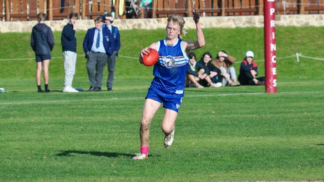 Sacred Heart's Bodie Ryan in action. Picture: Sacred Heart College