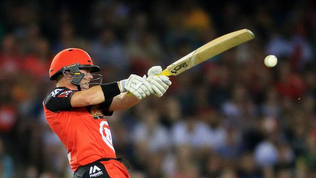 2016-17 Big Bash League Cricket. Melbourne Renegades v Perth Scorchers at Etihad Stadium. Marcus Harris in action for Melbourne. Picture: Mark Stewart