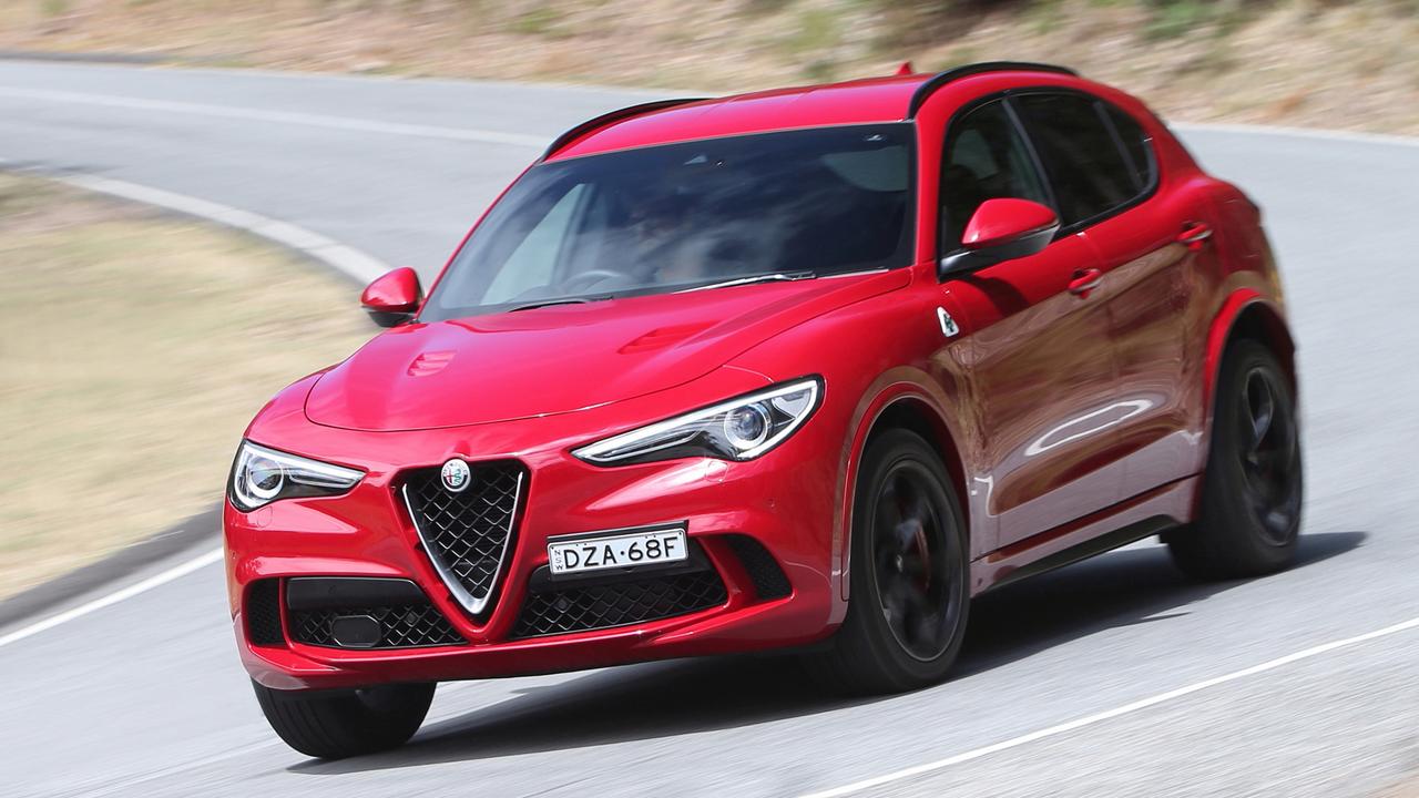 The Alfa Romeo Stelvio matches movie-star looks with macho performance. Picture: Supplied.