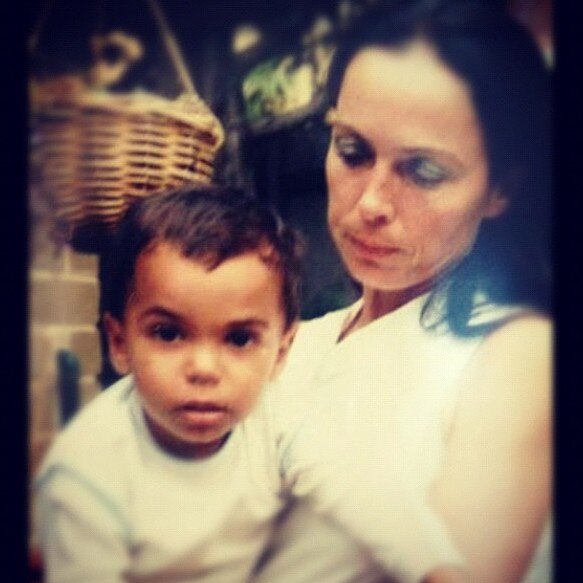 Tony Armstrong as a child with his mother Margaret. Picture: Instagram