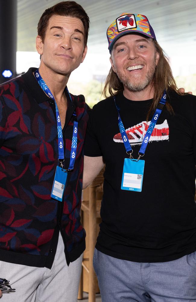 Andy Karl and Tim Minchin. Picture: Fiona Hamilton