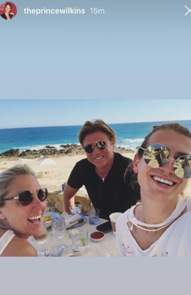 Christian Wilkins posted this image with his father Richard Wilkins in Mexico prior to Karl Stefanovic's wedding.