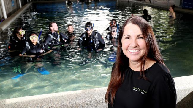 Sonjha Forbes has enjoyed diving since arriving in Cairns in 2001. PICTURE: STEWART McLEAN