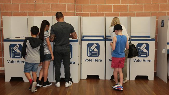 Campbelltown Council election day at Eschol Park Public. Picture: Robert Pozo