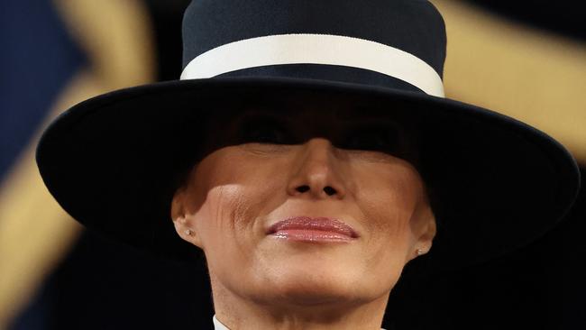 WASHINGTON, DC - JANUARY 20: Melania Trump attends the inauguration of U.S. President-elect Donald Trump in the Rotunda of the U.S. Capitol on January 20, 2025 in Washington, DC. Donald Trump takes office for his second term as the 47th president of the United States.   Chip Somodevilla/Getty Images/AFP (Photo by CHIP SOMODEVILLA / GETTY IMAGES NORTH AMERICA / Getty Images via AFP)