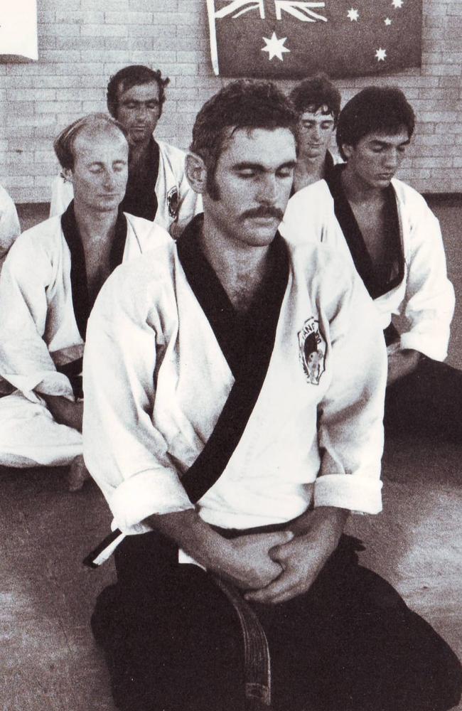 Master Robert Caputo and his senior students in Darwin. Picture: Supplied.