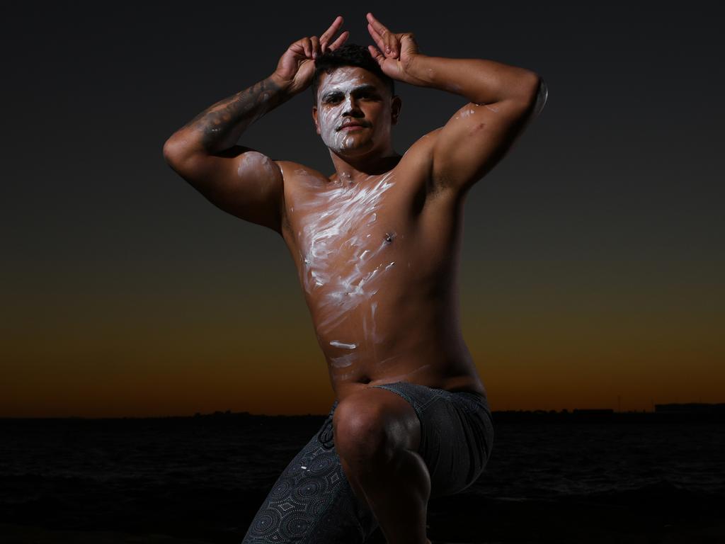 Latrell Mitchell is a proud Indigenous man who has been subject to disgusting racial abuse. Picture: Grant Trouville/NRL Images