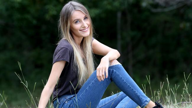 Amber Lowther, 22, recently had surgery for cervical cancer after a pap smear gave her early detection. Pic: Renae Droop.