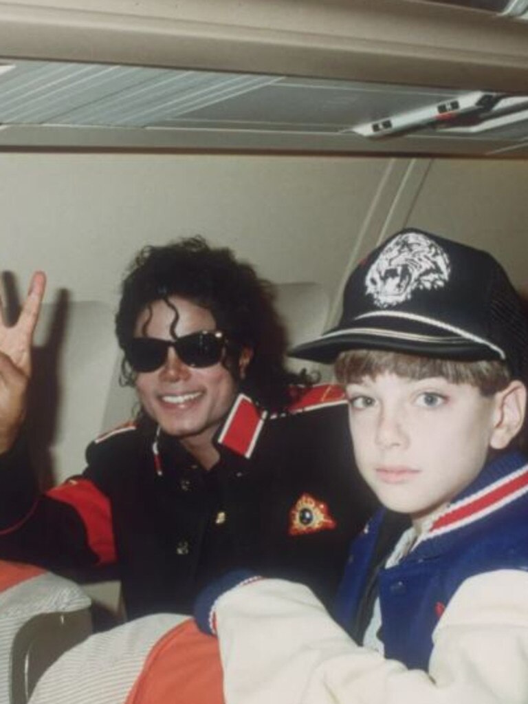 Michael Jackson and James Safechuck.