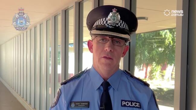 WA Police Superintendent Steve Thomas in Broome speaking about the helicopter crash at Mount Anderson Station