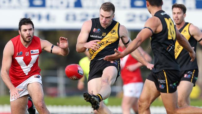 Andrew Bradley in action for Glenelg. Picture: Sarah Reed