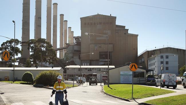 John Darling leaves Hazelwood Power Station after his final shift on March 31, 2017. Picture: Getty Images