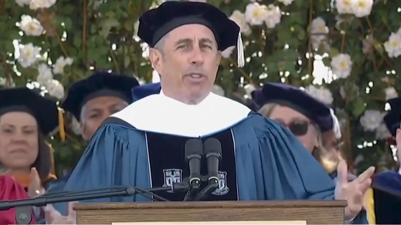 ‘Don't lose your sense of humour’: Jerry Seinfeld speaks to university graduates