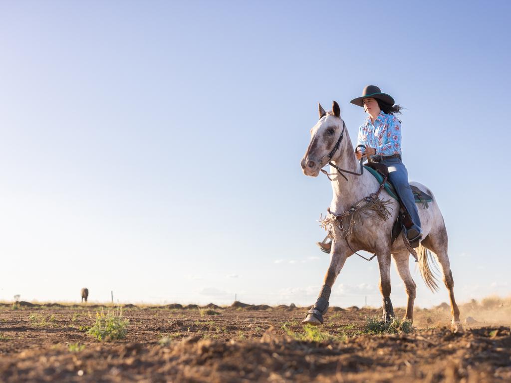 Tyler Morton at the iconic Mt Isa Rodeo. Picture: Aaron Skinn