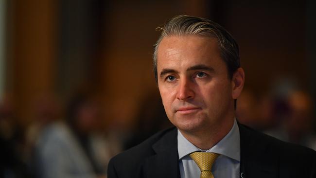 Commonwealth Bank CEO Matt Comyn has accused tech giant Apple of hindering competition in Australia’s digital payment ecosystem. Picture: Joel Carrett