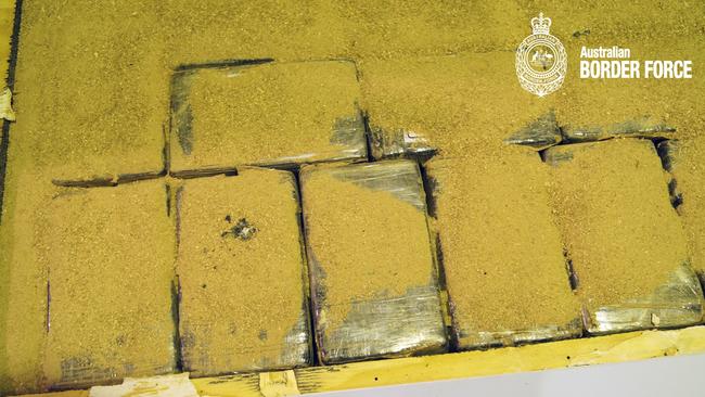 The cocaine allegedly found at the Campbelltown warehouse.