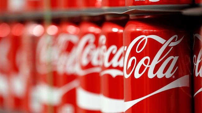 Coke-Cola is one of the companies which would be impacted by Labor’s proposal to expand the cap-and-trade scheme to include 250 of the top polluting companies. Picture: AFP PHOTO/GETTY IMAGES