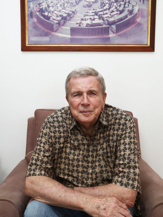 Australia Day AM appointee Bill Taylor at his Runaway Bay apartment. Picture: Jason O'Brien.