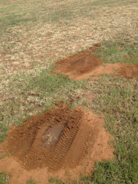 Water patches at a Sellicks Beach reserve. Pic Erin Jones