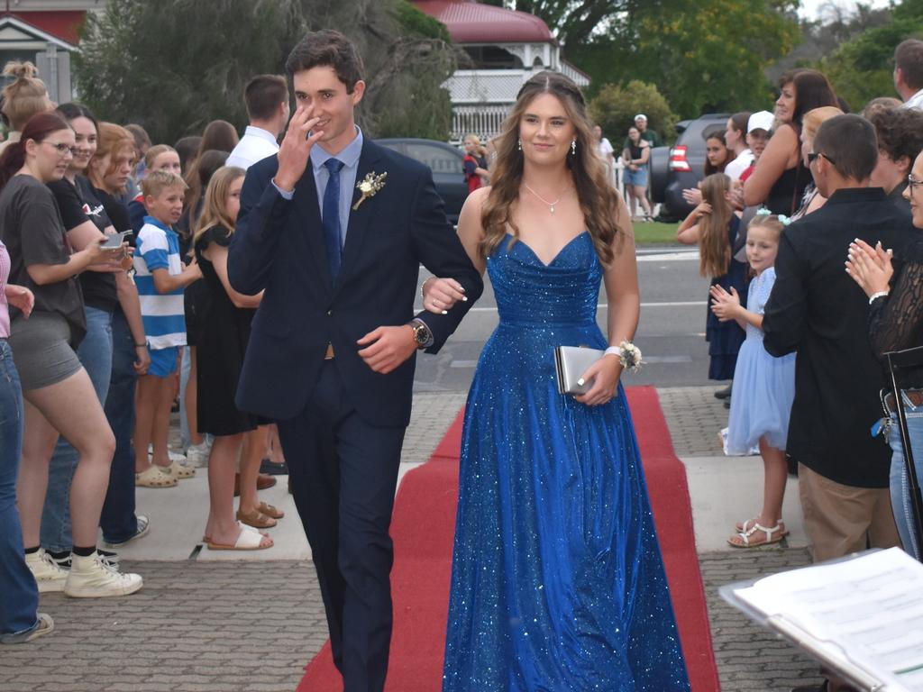 Abby Bloomfield and Mac Lehman at the 2024 Warwick State High School formal. November 15, 2024.