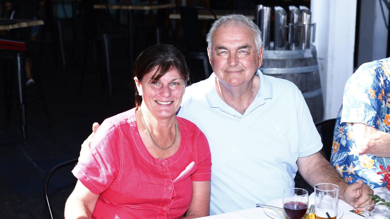 Andrew Dufty and Kim Dufty at the Longest Lunch, part of the Port Douglas festival, held at Hemmingways Brewery at the Crystalbrook Marina, Port Douglas. Picture: Brendan Radke