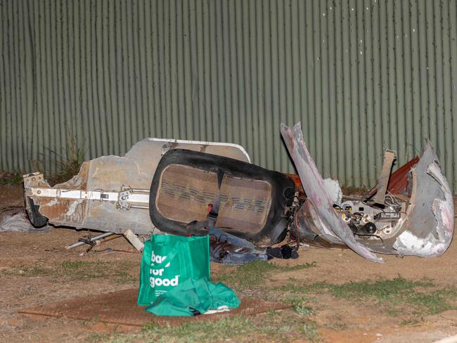 Gyrocopter Crash at Quorn Racecourse. Pictured on 14th August 2024. Picture: Ben Clark