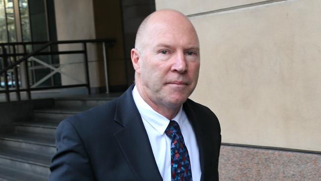 Dennis Gundrill leaves Melbourne Magistrates Court in 2016. Picture: Ian Currie
