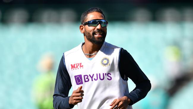 Indian paceman Mohammed Siraj, who was allegedly racially abusted by the SCG crowd. Picture: Saeed Khan/AFP