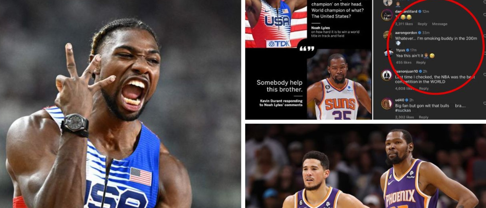 World champion of what?' Noah Lyles takes swipe at NBA players