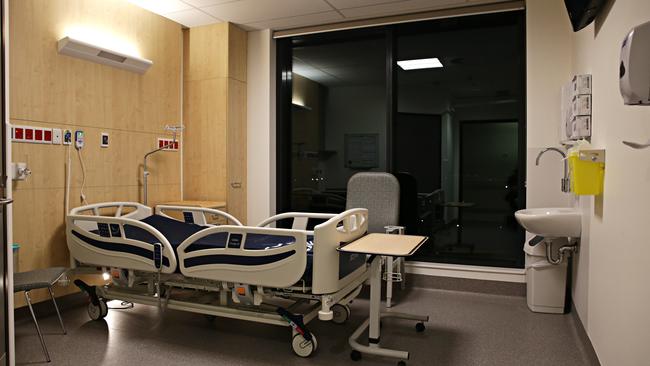 A public room with ensuite in the public section of the Northern Beaches Hospital. Picture: Adam Yip.