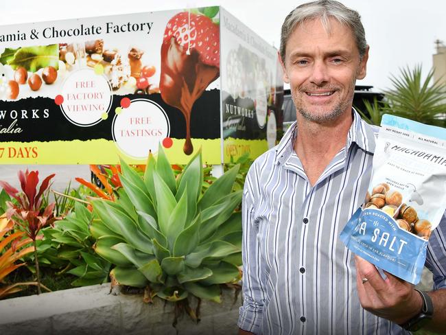 Nutwork's Yandina facility are opening a new production site in Cooroy.  Pictured, company's chief executive Wayne Gersbach. Photo: Patrick Woods.