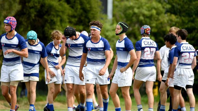 TAS First XV rugby schoolboy match between CHAC and St Columban's Saturday April 29, 2023. Picture, John Gass