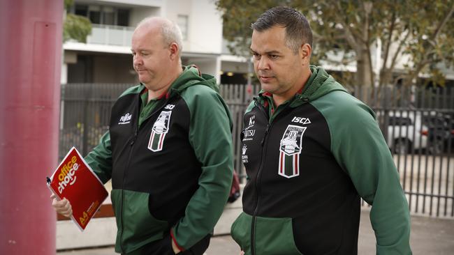 Rabbitohs coach Anthony Seibold has no idea where he’ll coach in 2019. Picture: Chris Pavlich