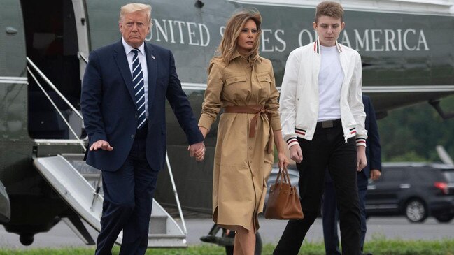 Barron Trump is now 17. The new deal includes agreements on money and property. Picture: AFP/Getty Images