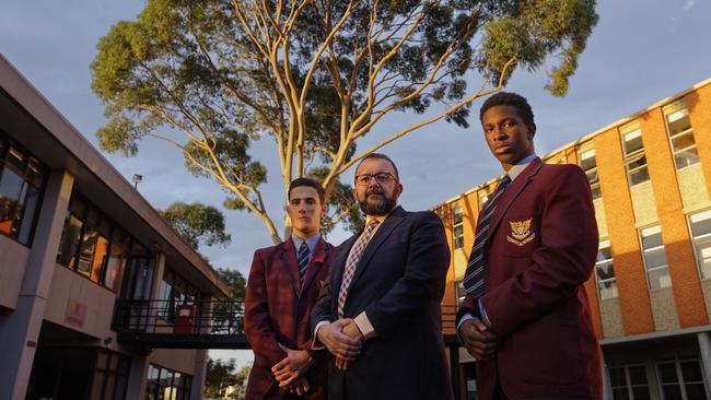 Catholic school principal Marco Di Cesare says his school would have to find “significant savings”, to minimise any tax change impact on parents. Picture: Valeriu Campan