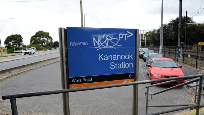 A new carpark at Kananook station is one of several projects which has since been dumped by the government. Picture: David Smith