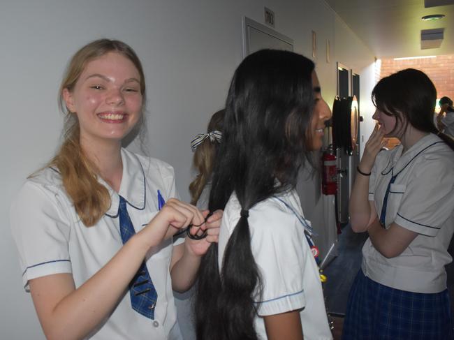 Year 12 students at Loreto College 'Rocked the Chop' for the Cancer Council's Ponytail Project.