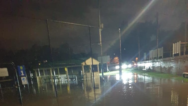 Flooding at Camden Tennis on March 2. Picture: Supplied NSW Floods