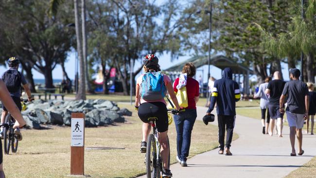 Jamieson Park, Scarborough on the first day of relaxed coronavirus restrictions. 2.05.2020 Picture: Renae Droop