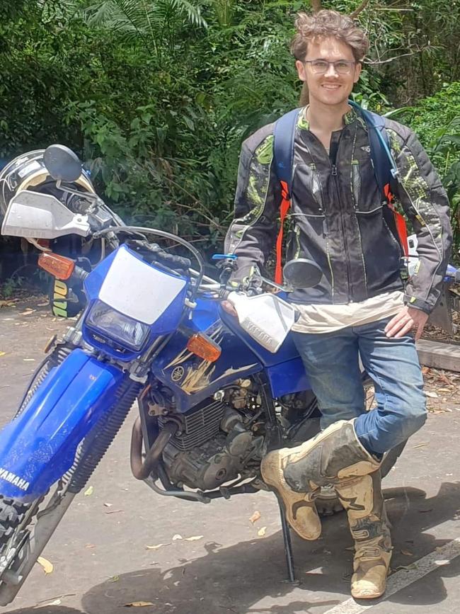 Kyle Morris was riding his motorcycle just before he disappeared.