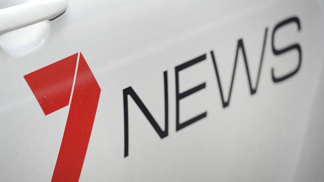 A stock image of the Network Seven logo on a news crew car, Thursday, March 13, 2014. (AAP Image/Dan Peled) NO ARCHIVING