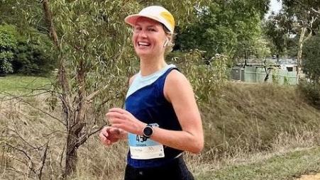 NT Health Senior Emergency Registrar Natasha Tile running the Camino de Santiago. Picture: Supplied