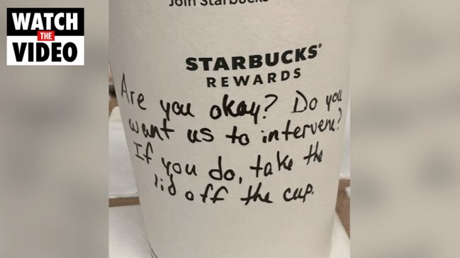 Starbucks worker helps protect teen by leaving note on cup