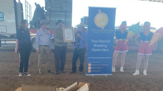 WELL DONE: Dalby and District Show Society partnered with the Dalby Pioneer Park Museum broke a world record at their 2021 show. Picture: Facebook