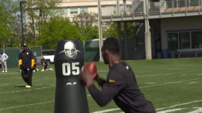 The Pittsburgh Steelers are working out against MVP’s.